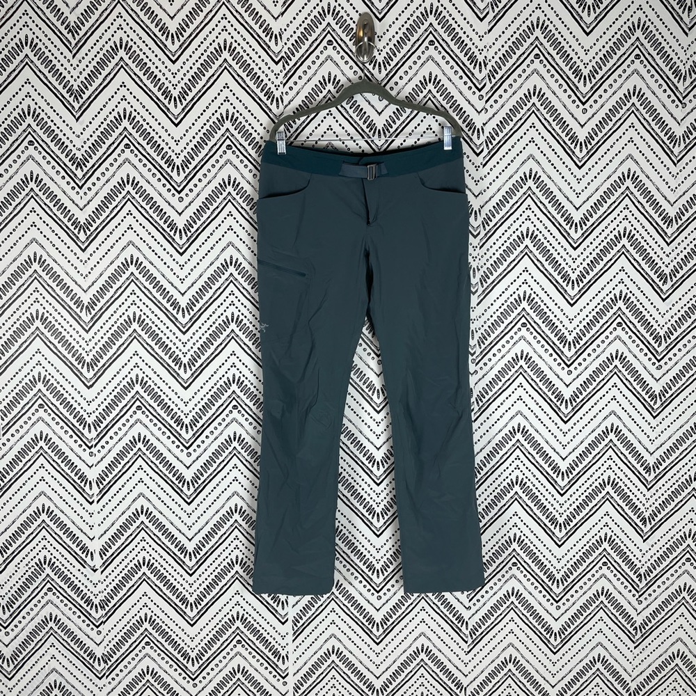 Arc'Teryx Belted Water Repellent Straight Leg Outdoor Hiking Sylvite Pants 12